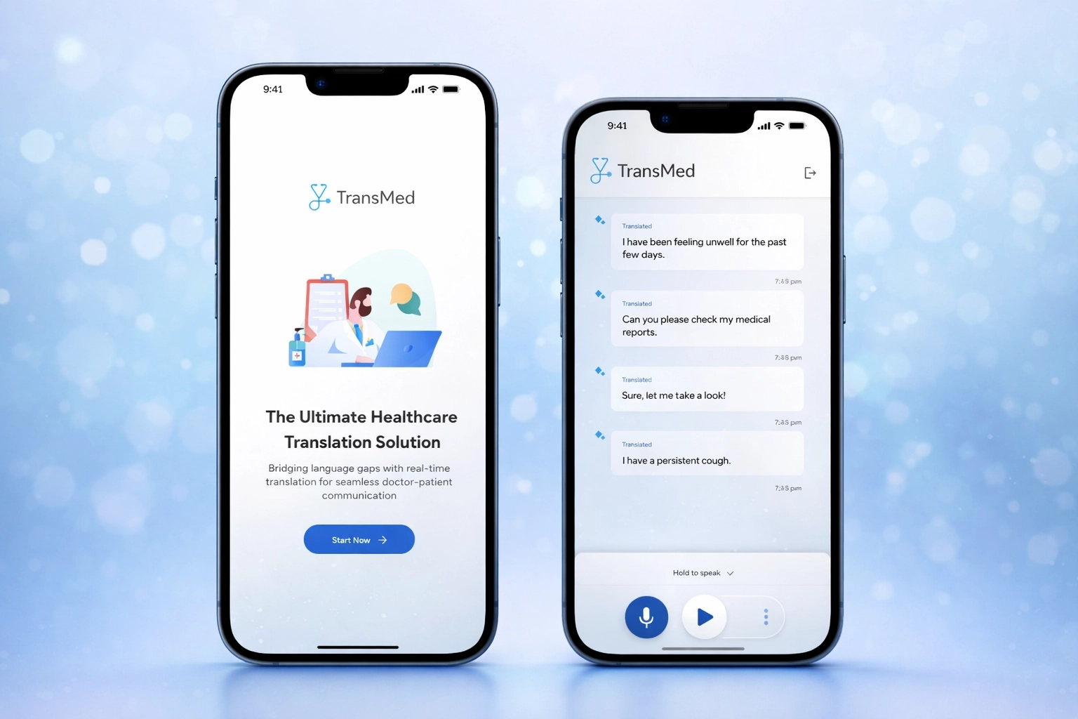 AI-powered multilingual speech-to-text and translation app